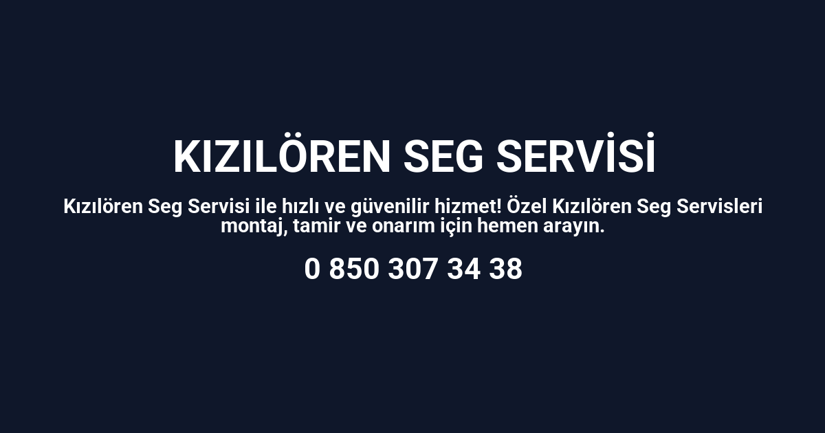 Kızılören Seg Servisi